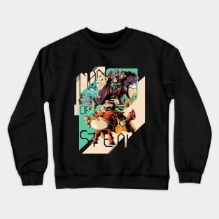 Captain Baldman: Man of Steak Crewneck Sweatshirt